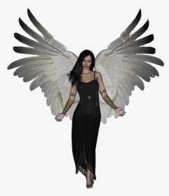 Angel With Black Hair, HD Png Download, Transparent PNG