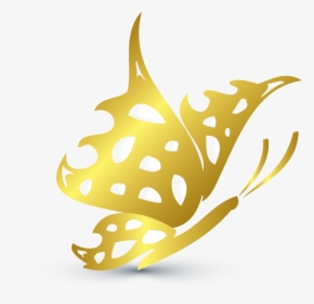 Gold Butterfly Png Transparent, Png Download, Transparent PNG