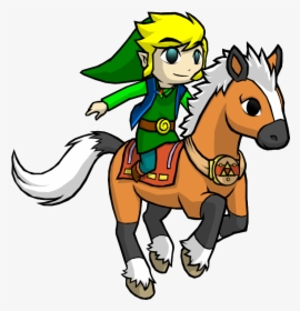 Request Epona And Link - Toon Link And Epona, HD Png Download, Transparent PNG