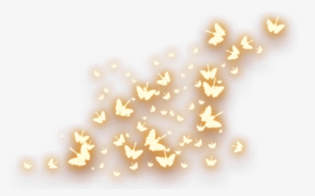 #ftestickers #butterflies #butterflylight #glowing - Gold Glow Butterfly Png, Transparent Png, Transparent PNG