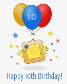 Happy Birthday - Happy 10th Birthday Christian, HD Png Download, Transparent PNG