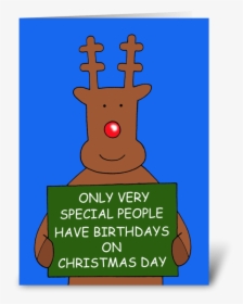 Christmas Day Birthday Cards - Cartoon, HD Png Download, Transparent PNG