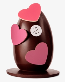 Small Lovely Heart Egg, Dark Chocolate - Heart, HD Png Download, Transparent PNG
