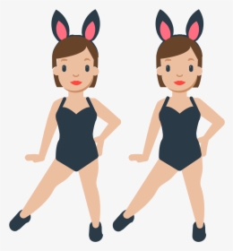 Woman With Bunny Ears Emoji Transparent Background, HD Png Download, Transparent PNG