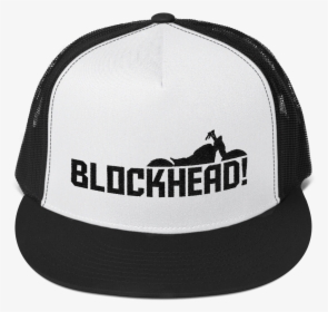 Blockcycle Trucker Hat Blockheadmoto - Giant Trevally Trucker Cap, HD Png Download, Transparent PNG