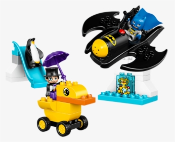 Batman And Penguin Duplo , Png Download - Lego Duplo 10823 Batwing Adventure, Transparent Png, Transparent PNG