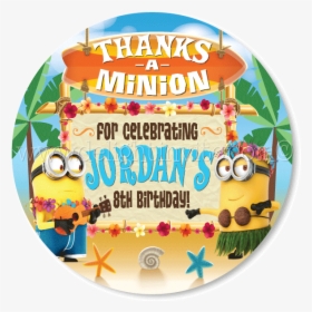 Luau Pool Party Minions Favor Tags - Despicable Me, HD Png Download, Transparent PNG