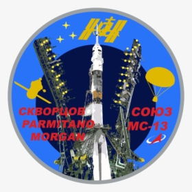 Soyuz Ms 13 Mission Patch - International Space Station, HD Png Download, Transparent PNG