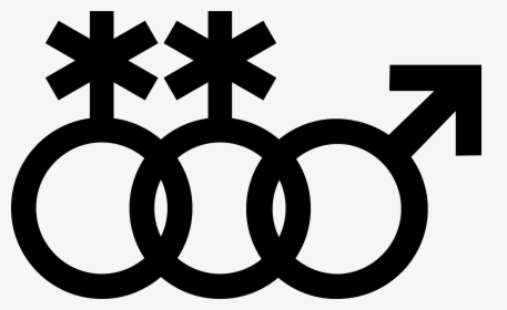 Nonbinary Symbol Interlocked With A Nonbinary Symbol - Non Binary Gender Icon, HD Png Download, Transparent PNG