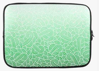 Ombre Green And White Swirls Doodles Custom Sleeve - Coin Purse, HD Png Download, Transparent PNG