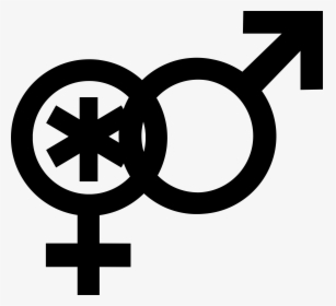 Nonbinary Woman Symbol Interlocked With Mars Symbol - 18 Inch Wheels Bike Carbon, HD Png Download, Transparent PNG