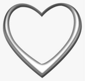 Silver Heart - Silver Heart Clip Art, HD Png Download, Transparent PNG
