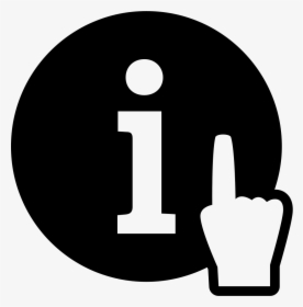 Help Information Button With A Hand With A Finger Pointing - More Info, HD Png Download, Transparent PNG