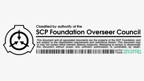 Scp Logo png download - 757*757 - Free Transparent SCP Foundation png  Download. - CleanPNG / KissPNG