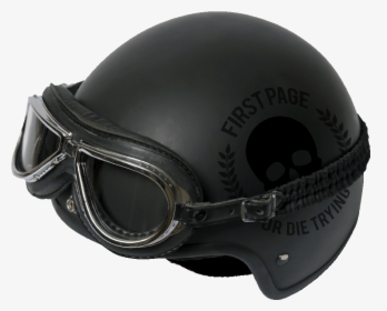 Biker Helmet With First Page Or Die Trying Decal - Hard Hat, HD Png Download, Transparent PNG