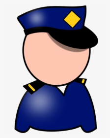 Free Content Police Authority Clip Art - Police Officer Face Clipart, HD Png Download, Transparent PNG