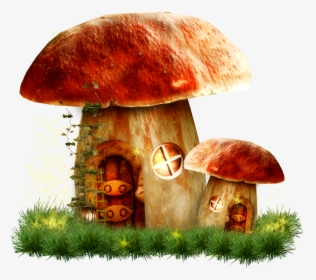 Mushroom House Png, Transparent Png, Transparent PNG