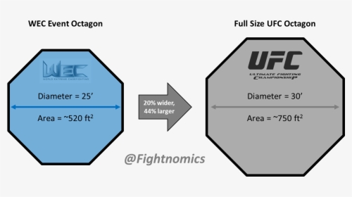 Picture Royalty Free Octagon Vector Cage - Ufc Cage Size, HD Png Download, Transparent PNG