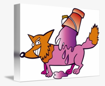 Painted Fox By Igor - Cartoon, HD Png Download, Transparent PNG