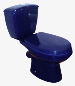 Toilet - Cobalt Blue Blue Toilet, HD Png Download, Transparent PNG