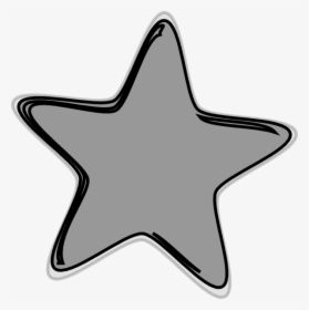 Gray Star Clipart - Gray Star Clip Art, HD Png Download, Transparent PNG