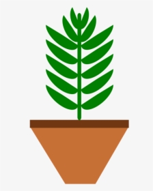 Plant,flower,leaf - Potted Plant Clip Art, HD Png Download, Transparent PNG