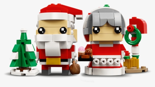 Lego Brickheadz Mr & Mrs Claus, HD Png Download, Transparent PNG