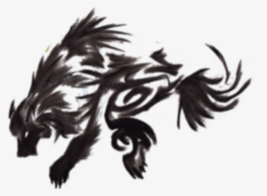 Shadow Wolf Drawing, HD Png Download, Transparent PNG