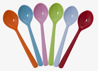 Melamine Spoons - Short - Bright Mix - By Rice - Dk - Disposable Plastic Spoon Png, Transparent Png, Transparent PNG