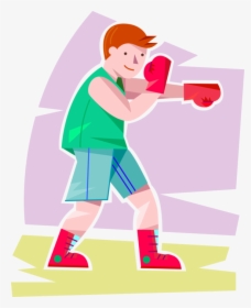 Vector Illustration Of Primary Or Elementary School - Boxing Clip Art, HD Png Download, Transparent PNG
