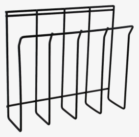 Hanging Wire Frame Wall Mount File Organizer - Wall Mounted Magazine Rack Black, HD Png Download, Transparent PNG