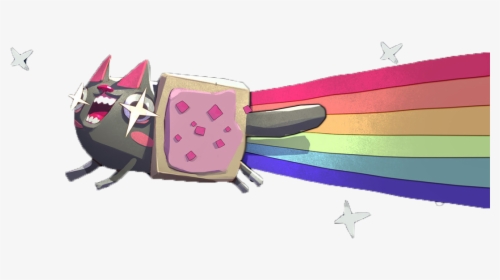 Nyan Cat Clipart Rainbow Cat - Rainbow Cat Png, Transparent Png, Transparent PNG