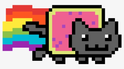 Nyan Cat Pixel Art, HD Png Download, Transparent PNG