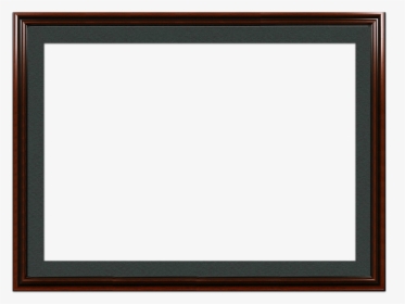 A Mahogany Picture Frame With Black Mat - Blank Wall Frame Png, Transparent Png, Transparent PNG