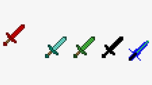 Diamond Sword Minecraft Sword Design, HD Png Download, Transparent PNG