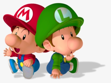 Baby Mario Baby Luigi - Super Mario Baby Luigi, HD Png Download, Transparent PNG