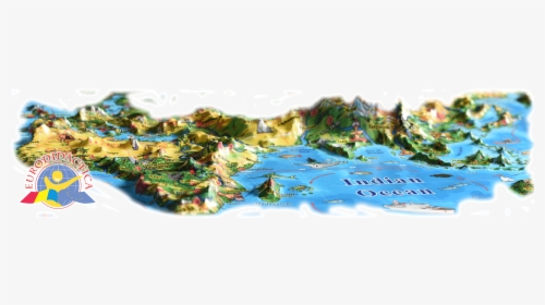 3d Illustrated Map Hd, HD Png Download, Transparent PNG