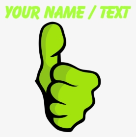 Custom Green Thumbs Up Tote Bag - Thumb Clip Art, HD Png Download, Transparent PNG