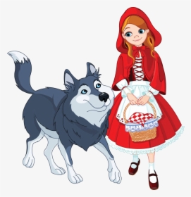 Big Bad Wolf Little Red Riding Hood Clip Art, HD Png Download, Transparent PNG