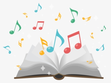 Books And Musical Notes, HD Png Download, Transparent PNG