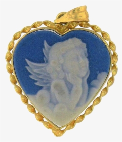 Cherub Blue Cameo Necklace, HD Png Download, Transparent PNG