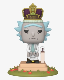 Rick And Morty King Rick Pop Deluxe - Rick And Morty Season 4 Funko Pop, HD Png Download, Transparent PNG
