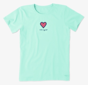 Women S Heart Vintage Crusher Tee - Heart, HD Png Download, Transparent PNG