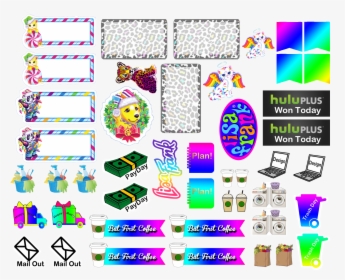 Lisa Frank Planner Stickers, HD Png Download, Transparent PNG