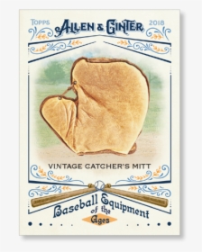 2018 Topps Allen & Ginter Vintage Catcher S Mitt Baseball - Allen & Ginter, HD Png Download, Transparent PNG