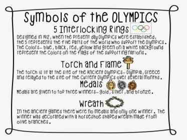 Olympics Anchor Chart, HD Png Download, Transparent PNG