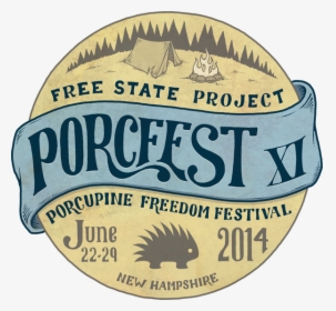 Porcfest Xi Logo - Blue Circle, HD Png Download, Transparent PNG