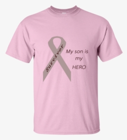 My Son Is My Hero Grey Ribbon Mens - Pink Tesla T Shirts, HD Png Download, Transparent PNG