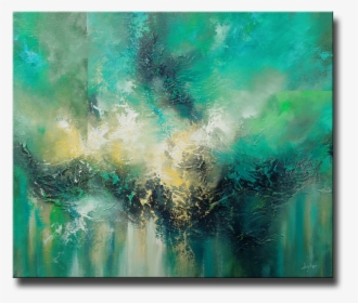 Emerald Green Abstract Painting, HD Png Download, Transparent PNG