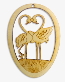 Two Flamingos Ornament - Badge, HD Png Download, Transparent PNG